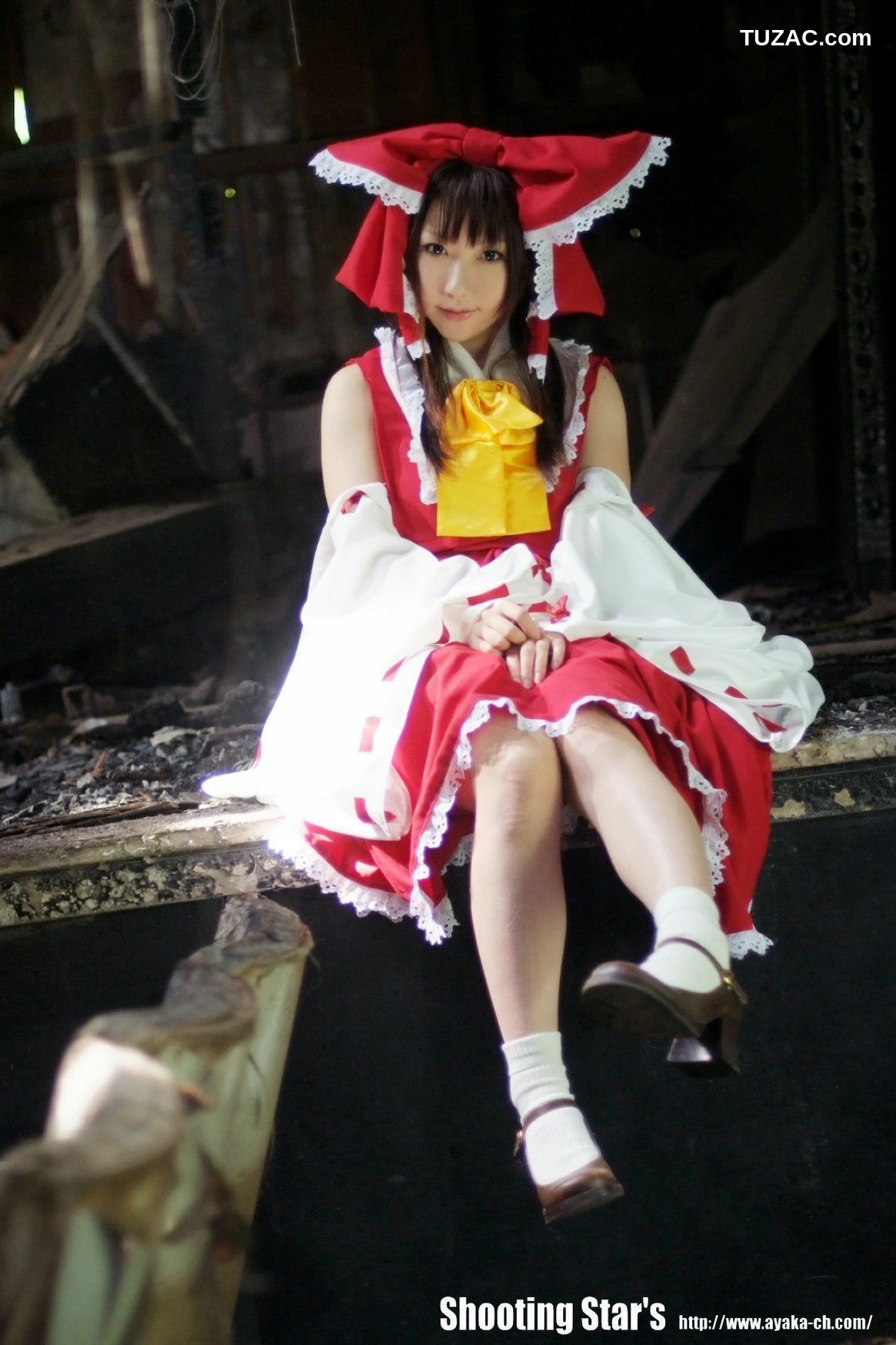 日本CosPlay_绫香 (Saku サク) 《Touhou Project》Hakurei Reimu+Kirisame Marisa 写真集[115P]
