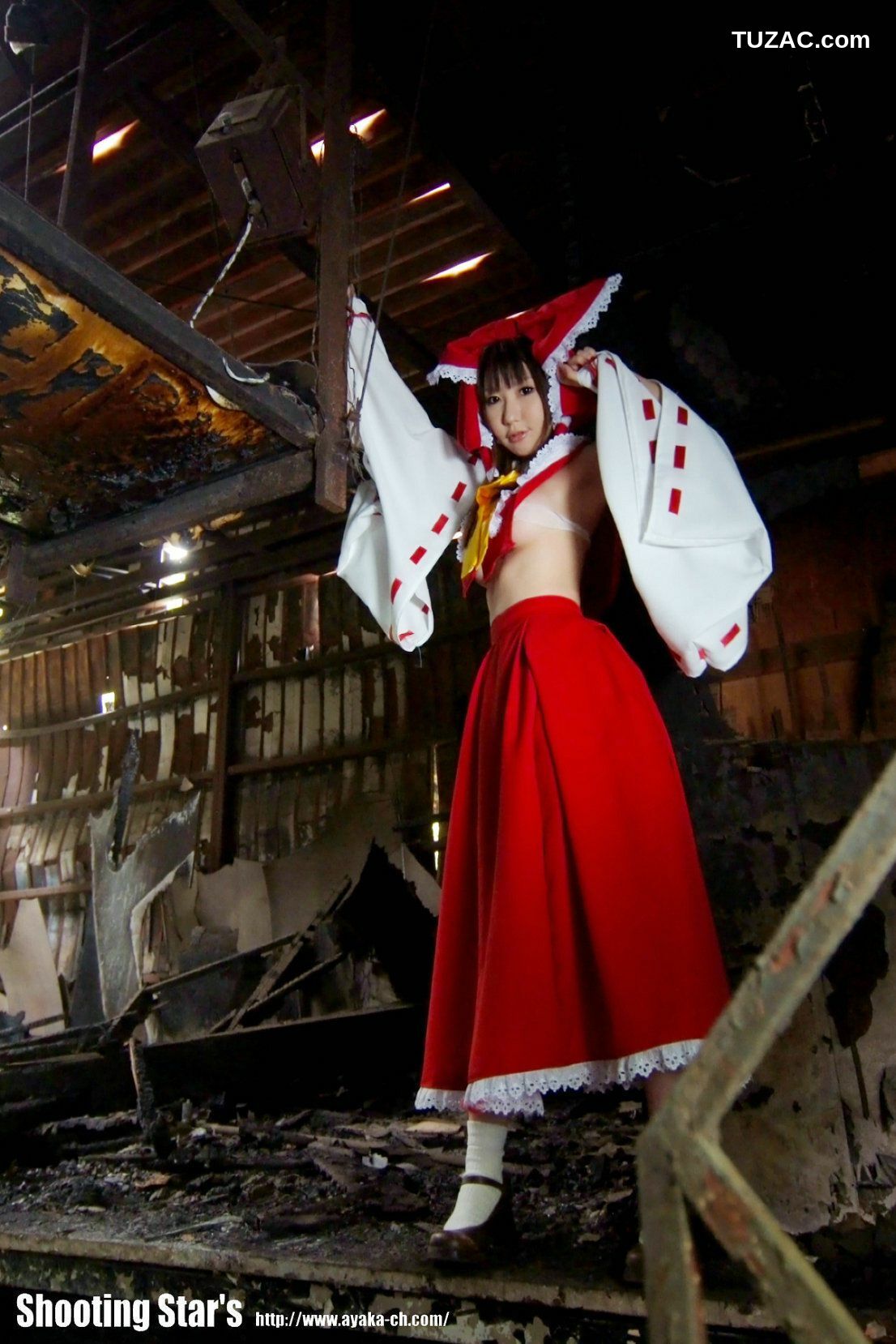 日本CosPlay_绫香 (Saku サク) 《Touhou Project》Hakurei Reimu+Kirisame Marisa 写真集[115P]