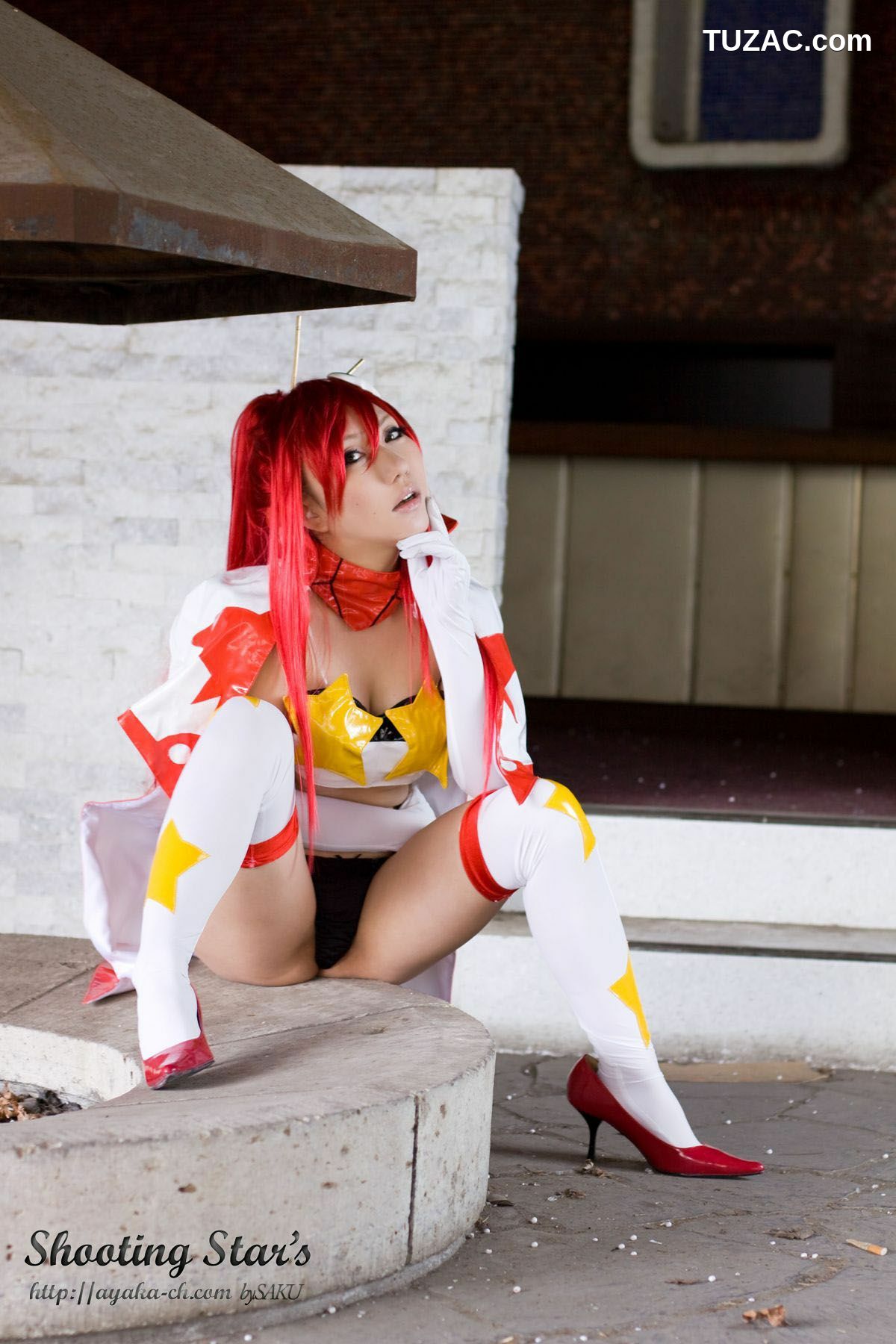 日本CosPlay_绫香 (Saku サク) 《天元突破》美女狙击手主角-优子 写真集