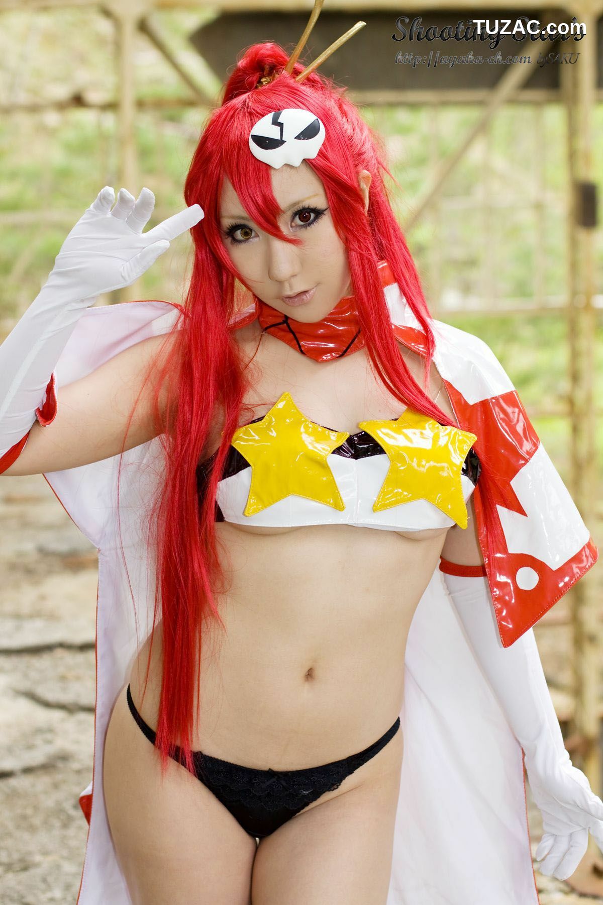 日本CosPlay_绫香 (Saku サク) 《天元突破》美女狙击手主角-优子 写真集