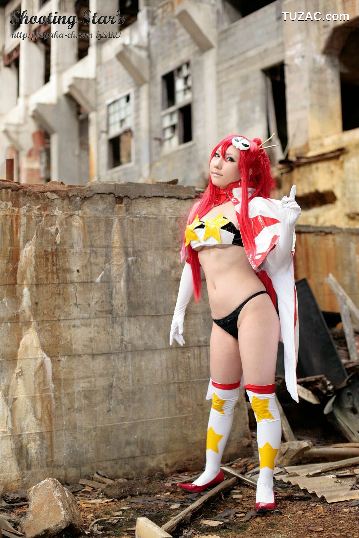 日本CosPlay_绫香 (Saku サク) 《天元突破》美女狙击手主角-优子 写真集