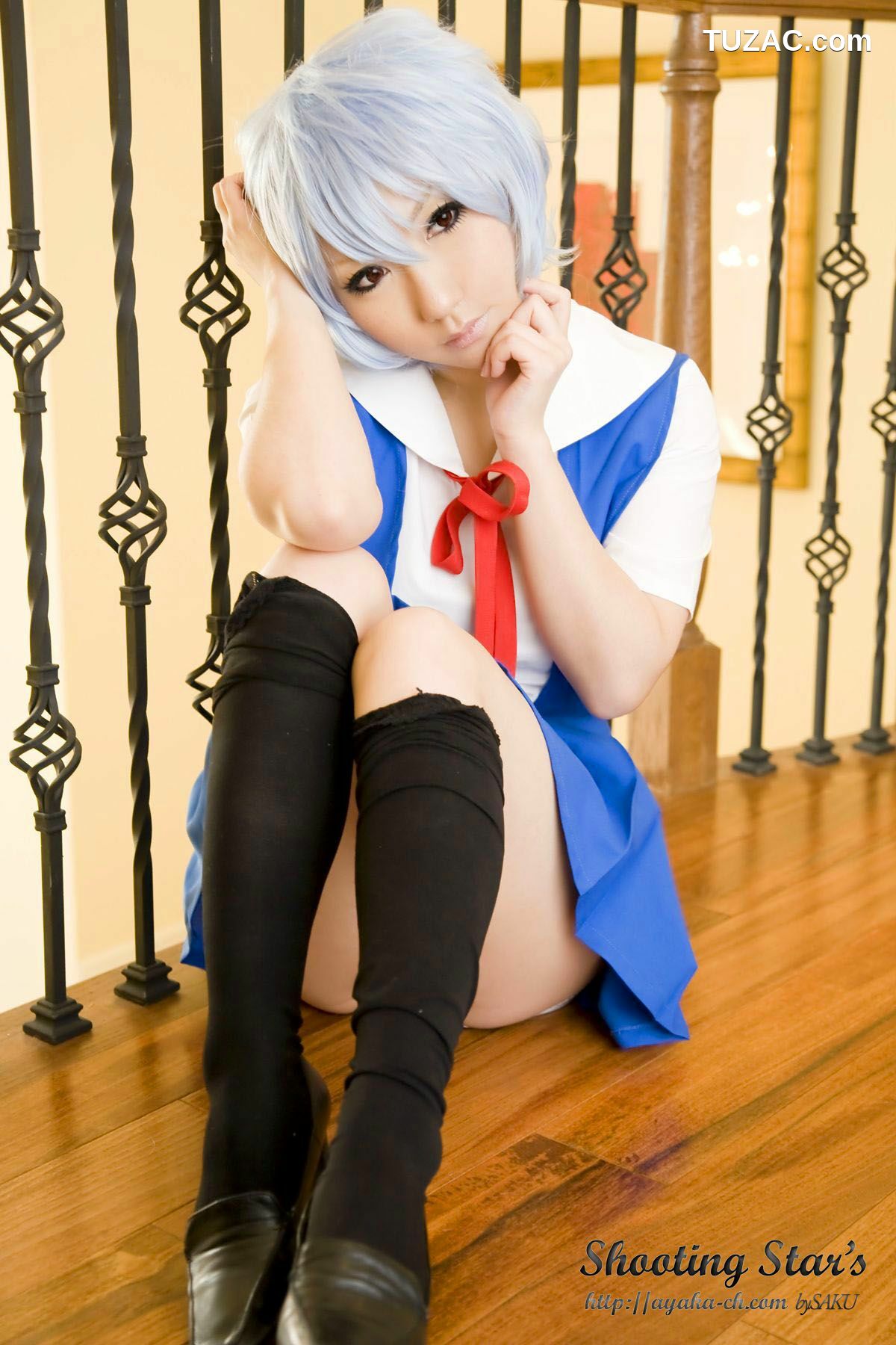 日本CosPlay_绫香 (Saku サク) 《新世紀エヴァンゲリオン》Rei Ayanami 写真集