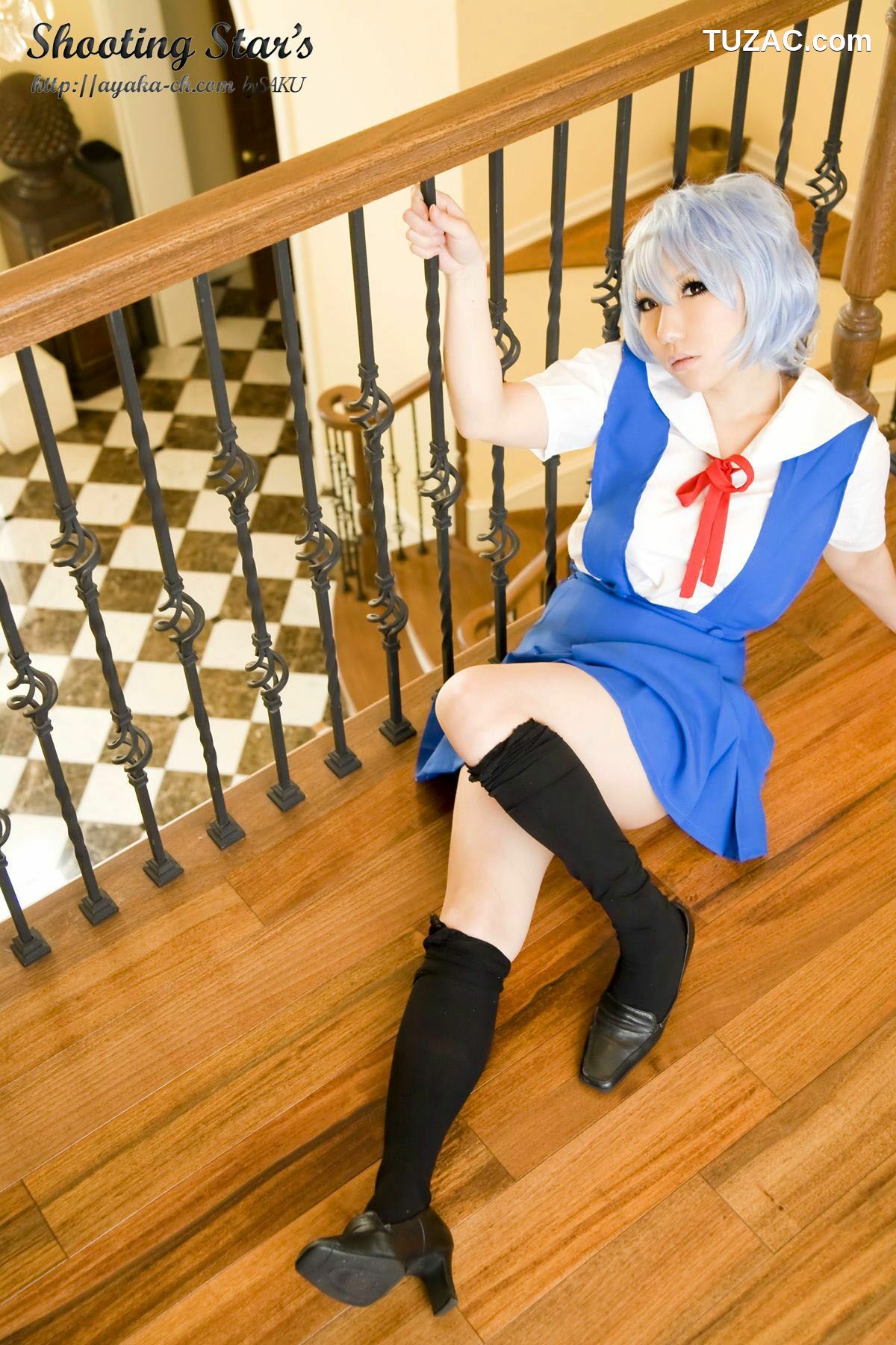 日本CosPlay_绫香 (Saku サク) 《新世紀エヴァンゲリオン》Rei Ayanami 写真集