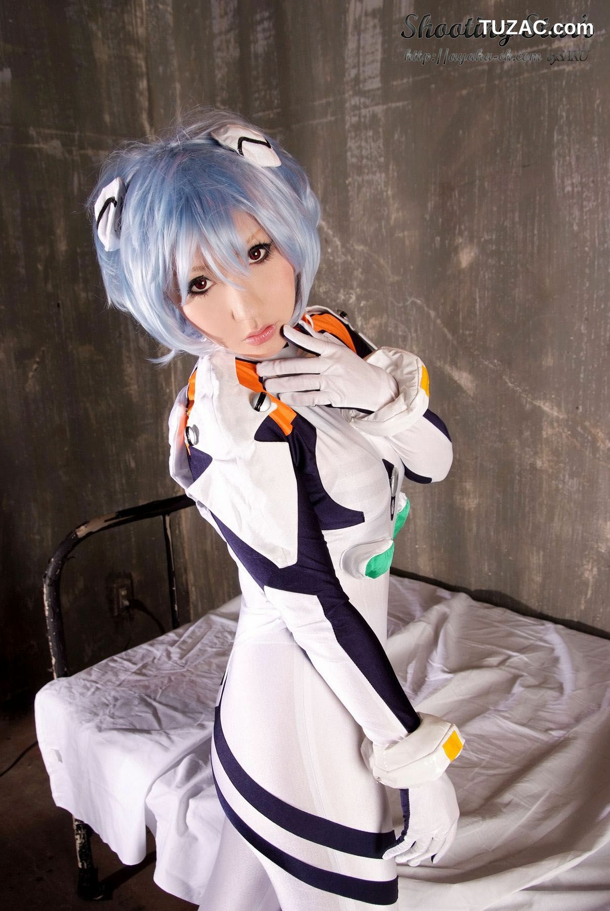 日本CosPlay_绫香 (Saku サク) 《新世紀エヴァンゲリオン》Rei Ayanami 写真集
