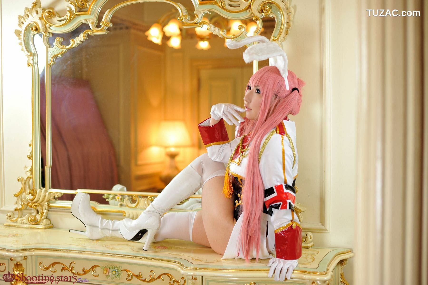 日本CosPlay_绫香 (Saku サク綾香) 《海猫鸣泣之时》谢丝塔45、00、410三姐妹 写真集