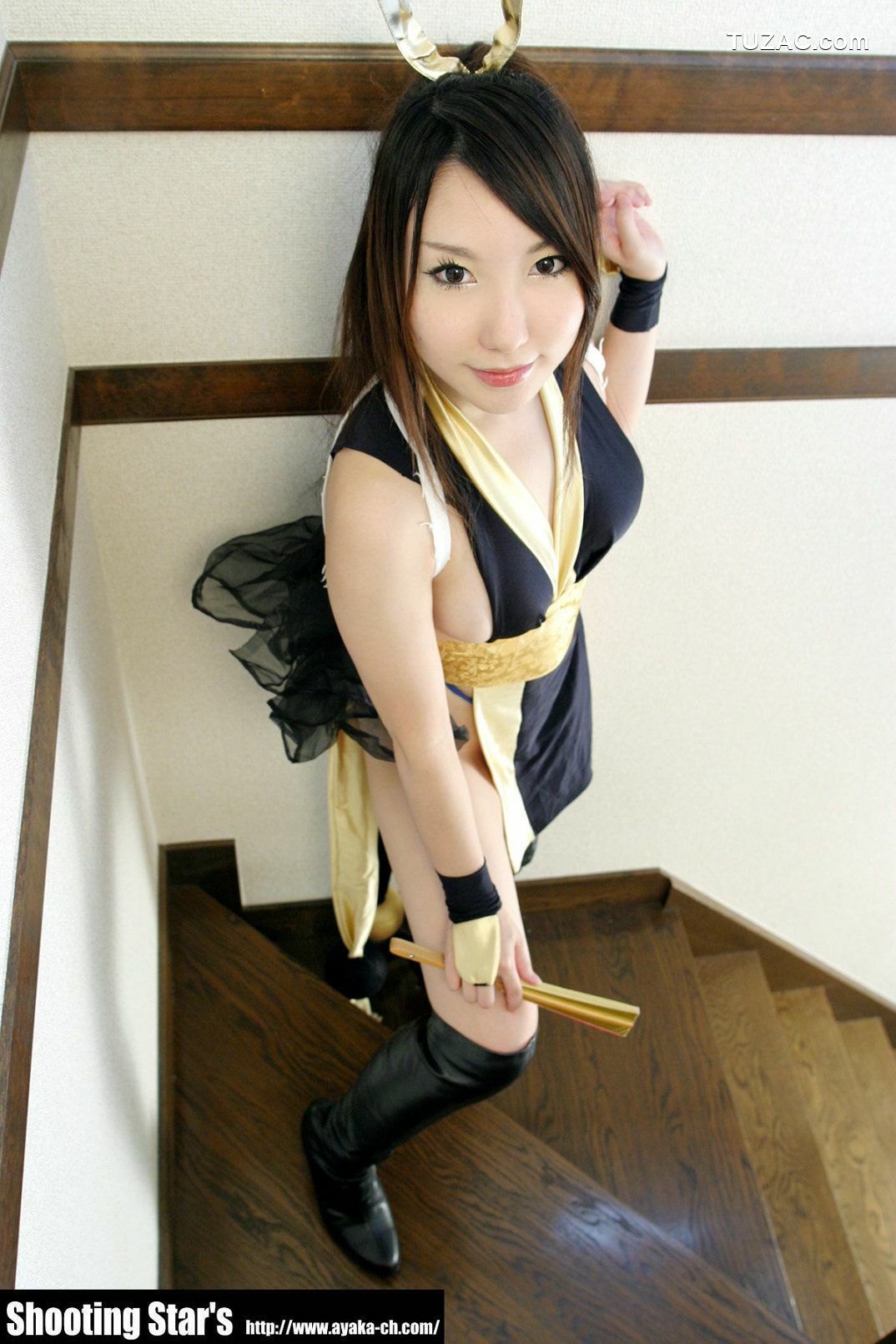 日本CosPlay_绫香 (Sakuサク) 《Garou Densetsu》Shiranui Mai [Shooting Star's] 写真集[55P]