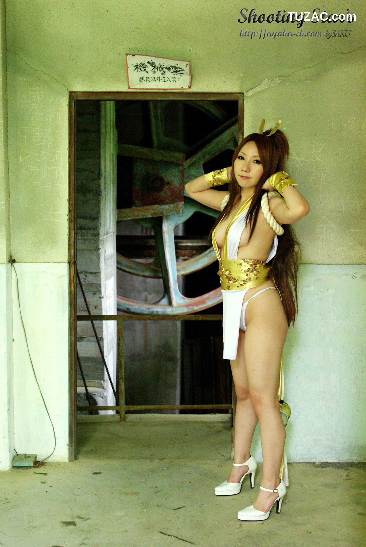 日本CosPlay_绫香 (Sakuサク) 《Garou Densetsu》Shiranui Mai 2 写真集[100P]