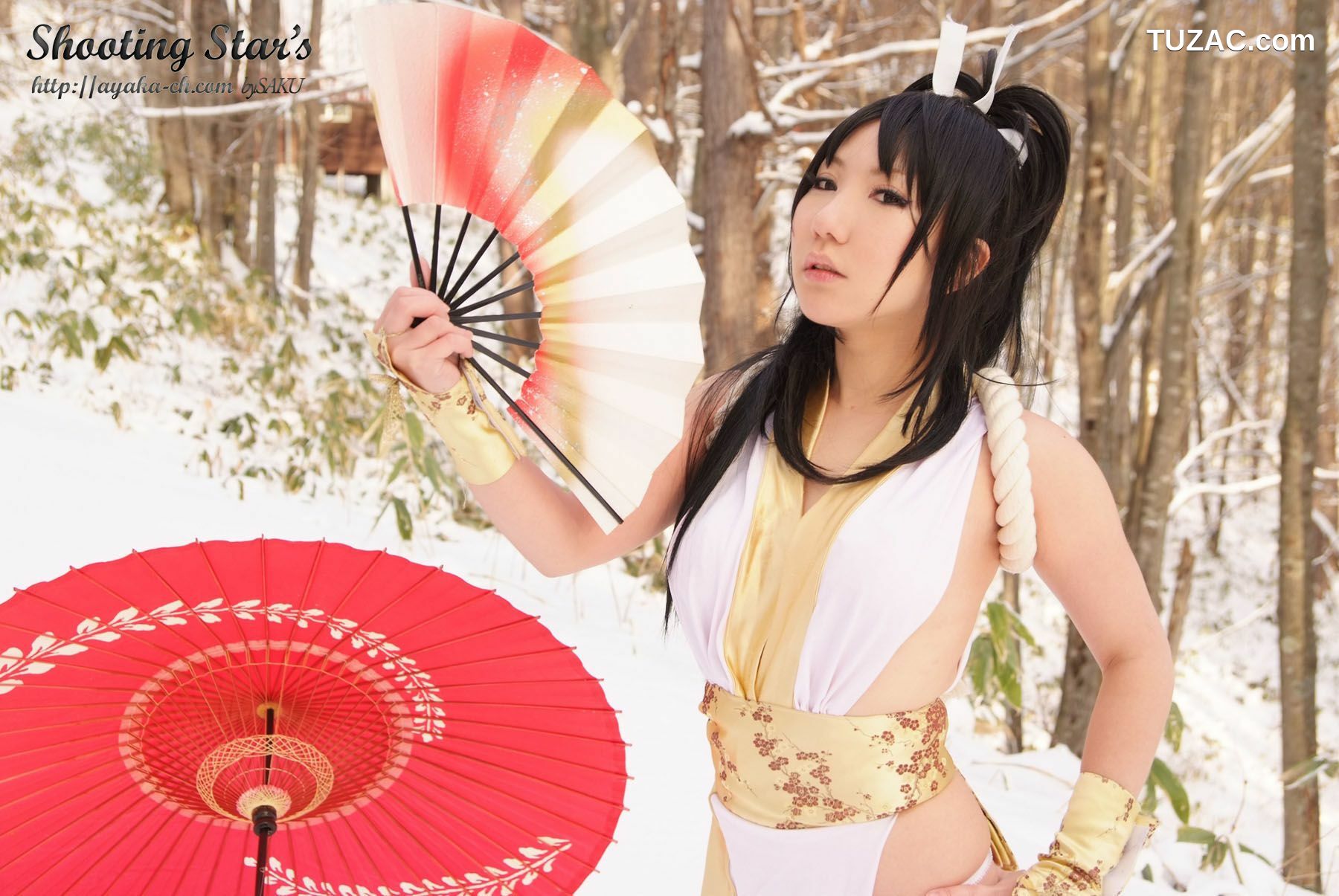 日本CosPlay_绫香 (Sakuサク) 《Garou Densetsu》Shiranui Mai 2 写真集[100P]