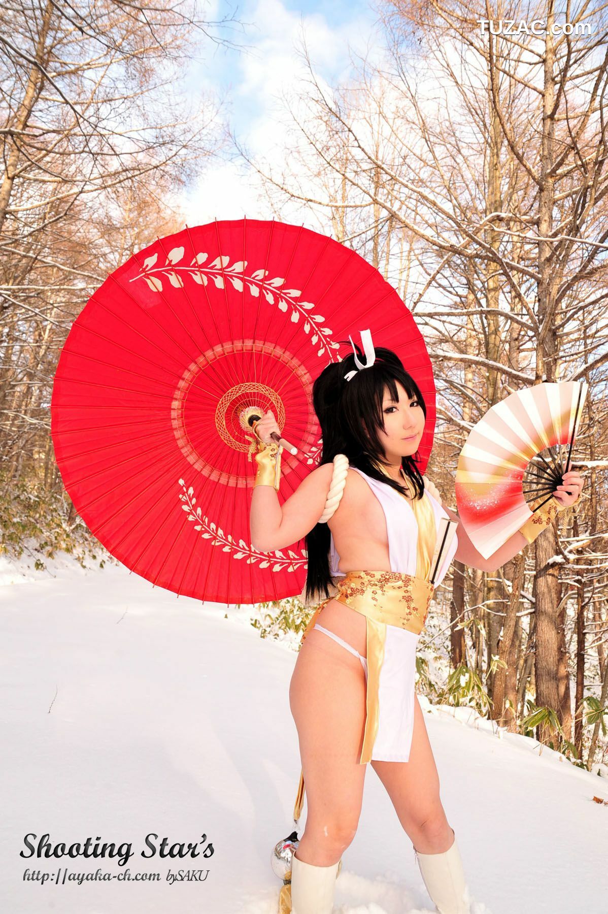 日本CosPlay_绫香 (Sakuサク) 《Garou Densetsu》Shiranui Mai 2 写真集[100P]