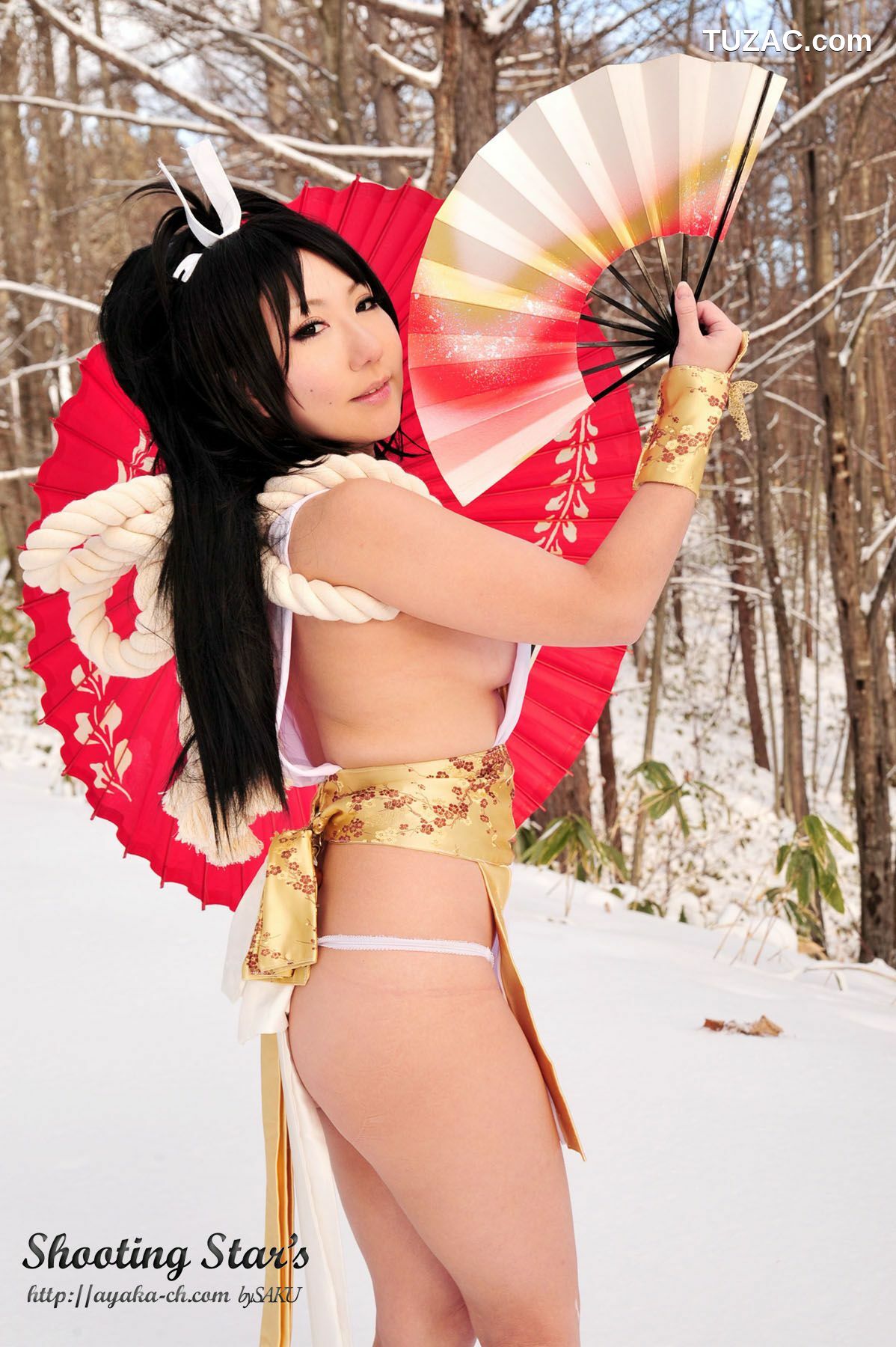 日本CosPlay_绫香 (Sakuサク) 《Garou Densetsu》Shiranui Mai 2 写真集[100P]