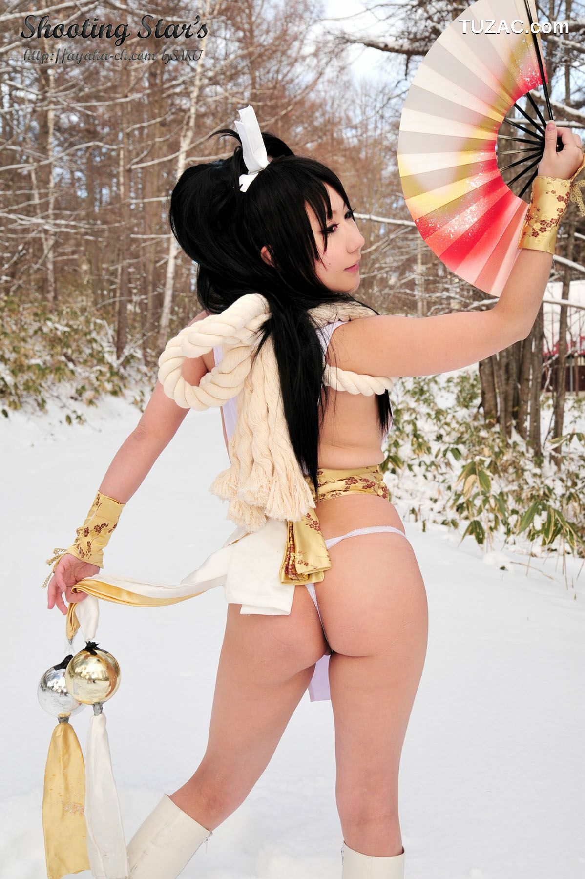 日本CosPlay_绫香 (Sakuサク) 《Garou Densetsu》Shiranui Mai 2 写真集[100P]