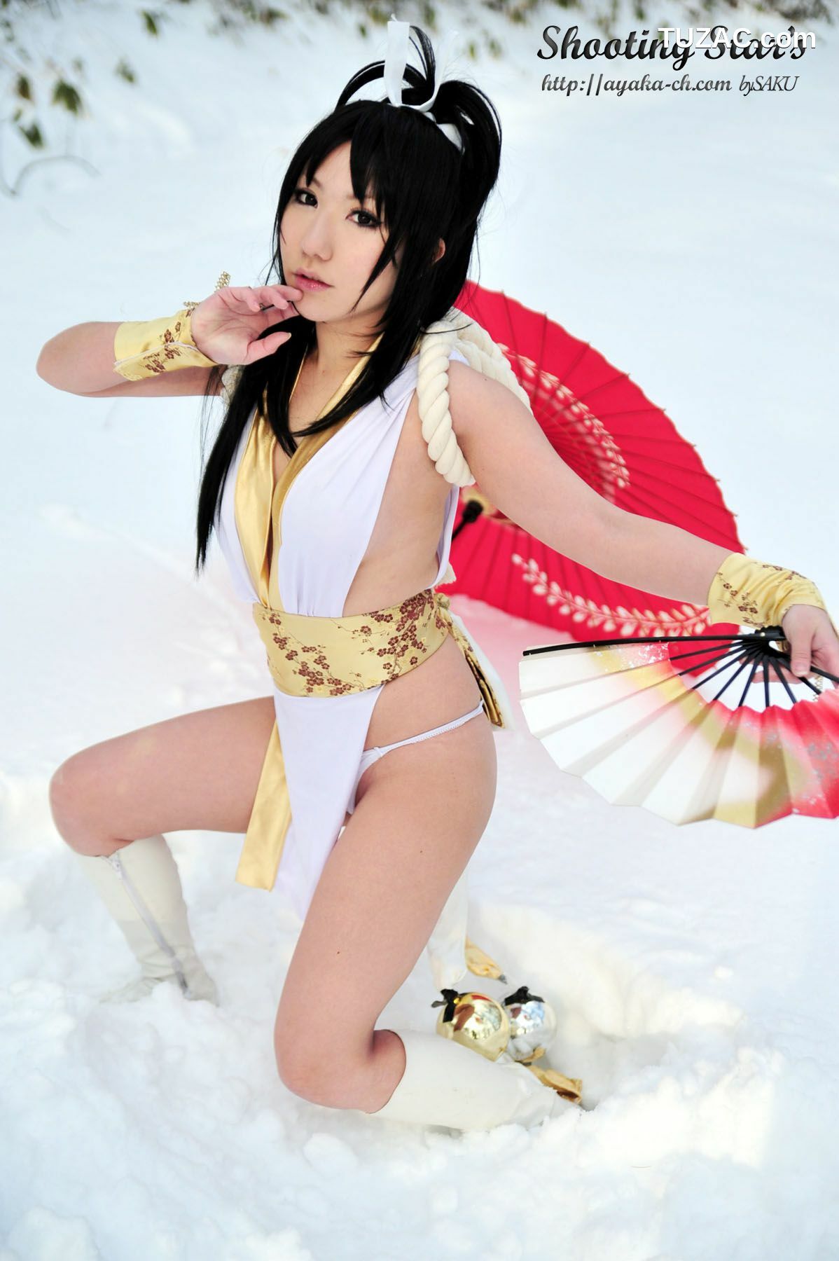 日本CosPlay_绫香 (Sakuサク) 《Garou Densetsu》Shiranui Mai 2 写真集[100P]