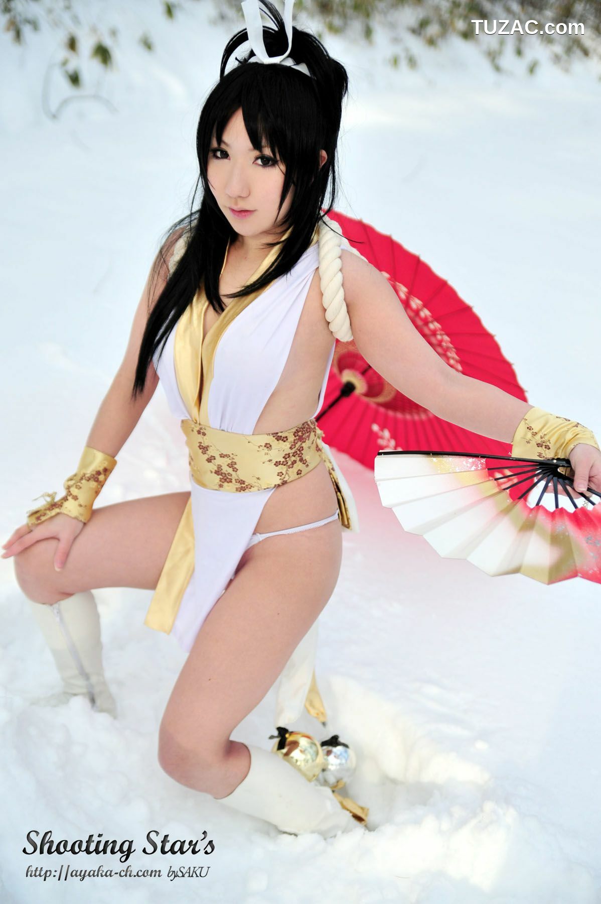 日本CosPlay_绫香 (Sakuサク) 《Garou Densetsu》Shiranui Mai 2 写真集[100P]