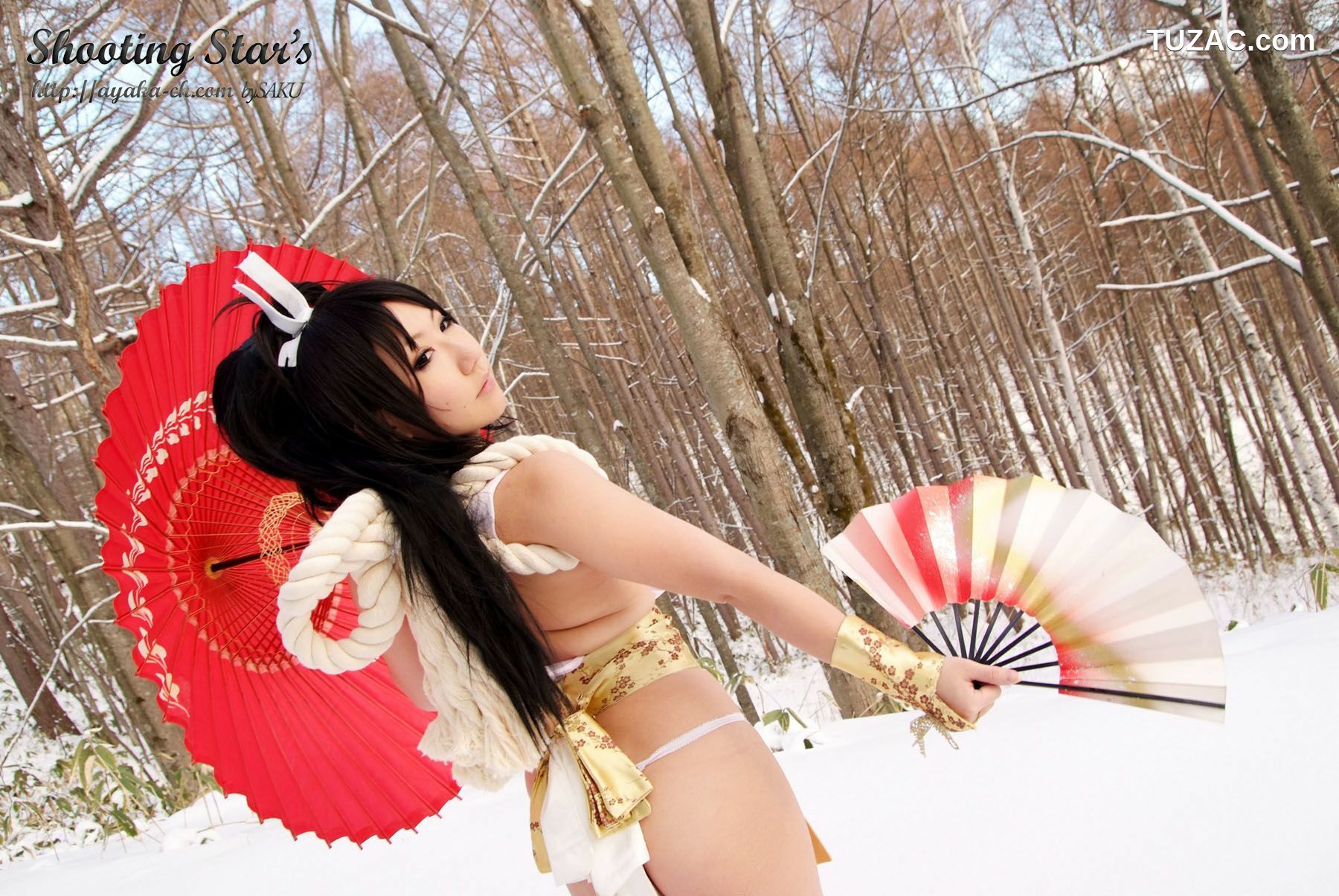 日本CosPlay_绫香 (Sakuサク) 《Garou Densetsu》Shiranui Mai 2 写真集[100P]