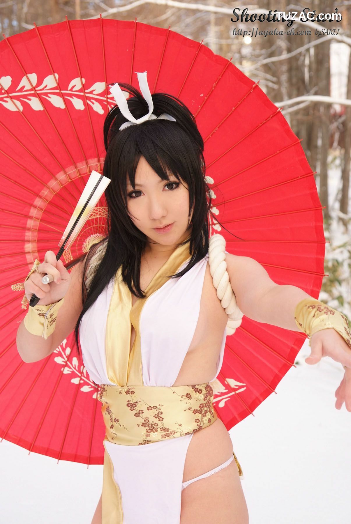 日本CosPlay_绫香 (Sakuサク) 《Garou Densetsu》Shiranui Mai 2 写真集[100P]