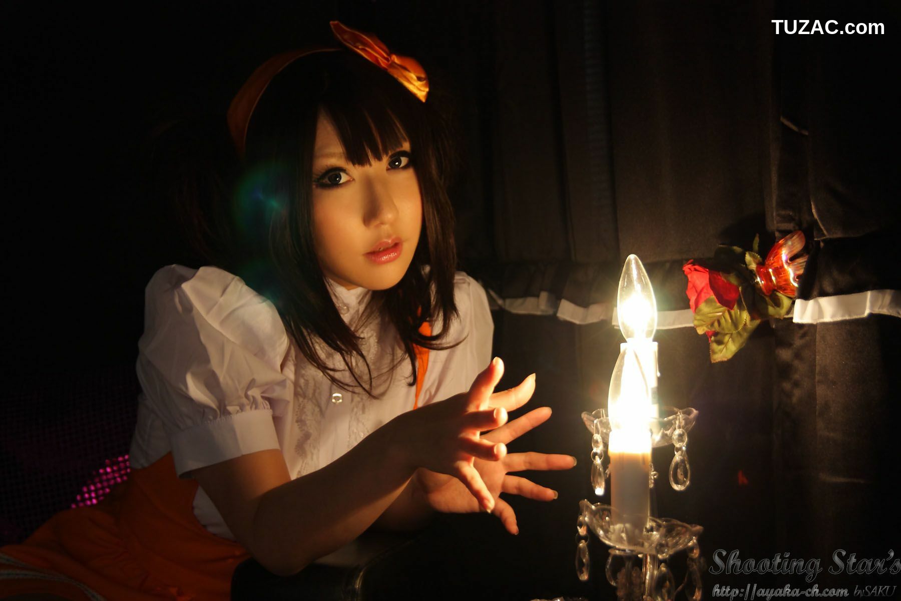 日本CosPlay_绫香 (サク Saku Ayaka)  Waitress+Cheerleader [Sakuyabime] 写真集[62P]