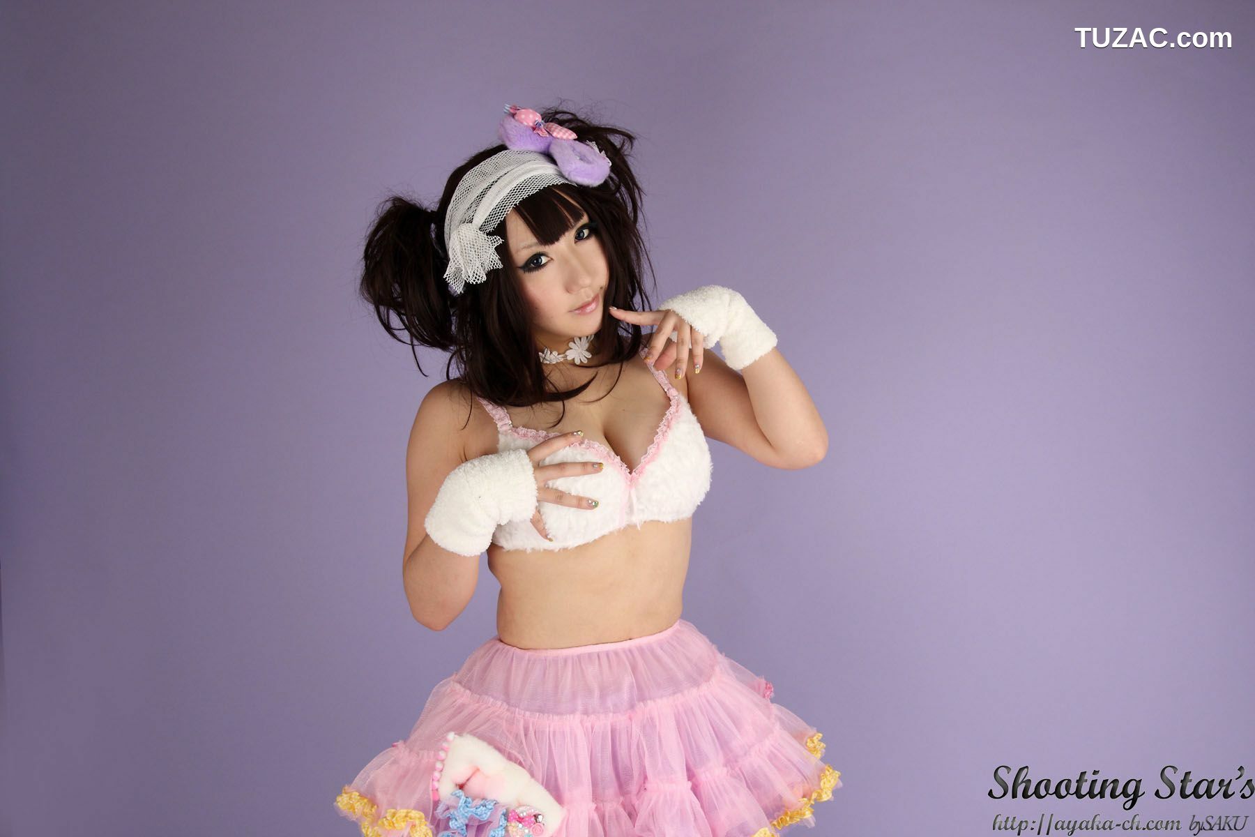 日本CosPlay_绫香 (サク Saku Ayaka)  Waitress+Cheerleader [Sakuyabime] 写真集[62P]