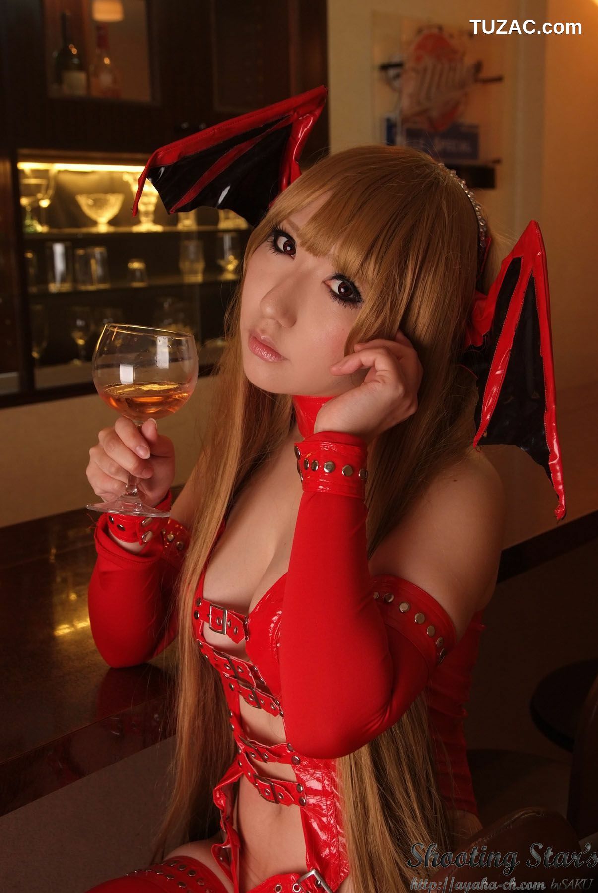 日本CosPlay_绫香 (サク Saku Ayaka) 《Vampire》Morrigan Aensland 写真集[115P]