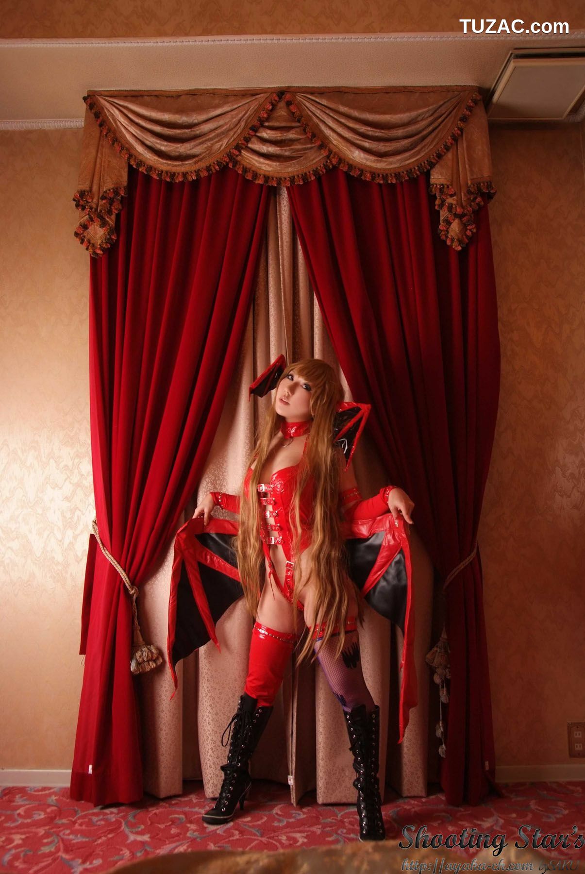 日本CosPlay_绫香 (サク Saku Ayaka) 《Vampire》Morrigan Aensland 写真集[115P]