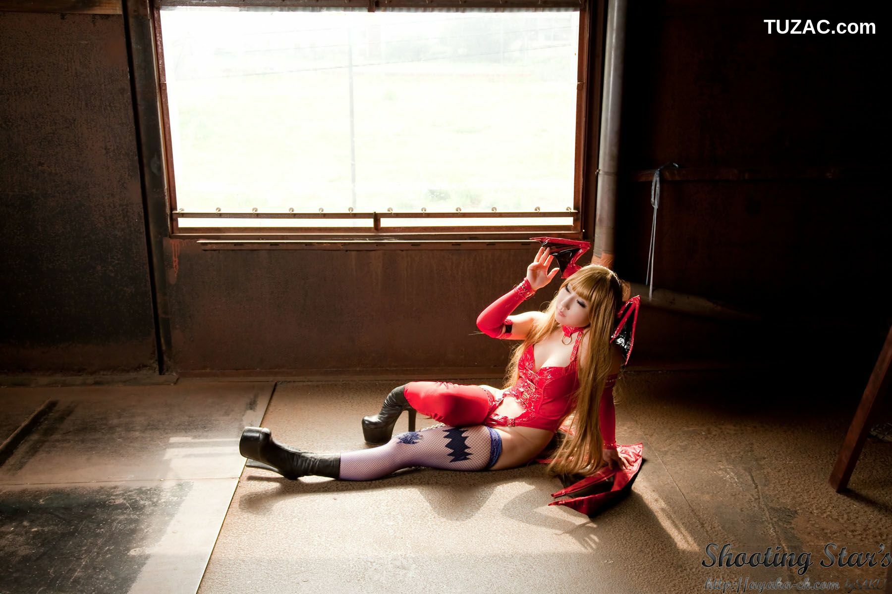 日本CosPlay_绫香 (サク Saku Ayaka) 《Vampire》Morrigan Aensland 写真集[115P]