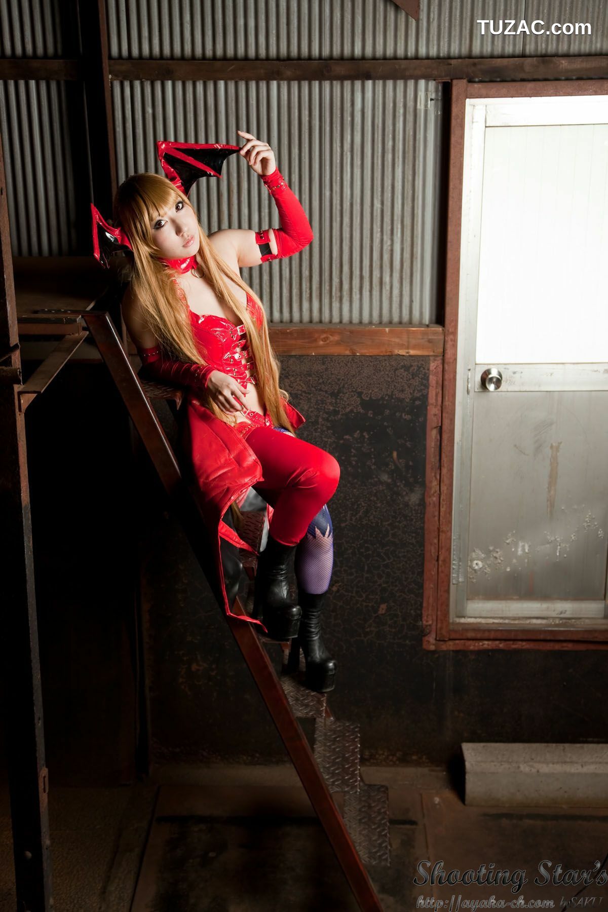 日本CosPlay_绫香 (サク Saku Ayaka) 《Vampire》Morrigan Aensland 写真集[115P]