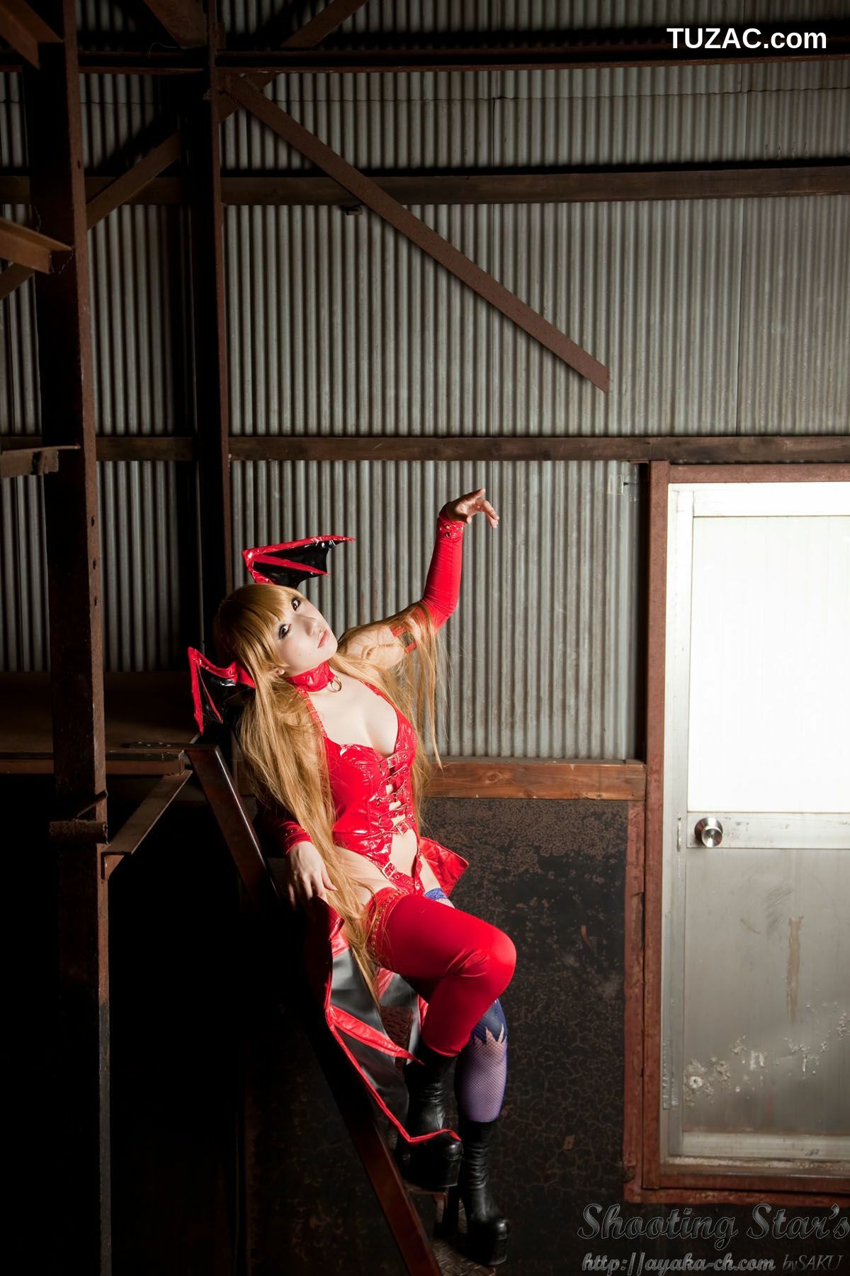 日本CosPlay_绫香 (サク Saku Ayaka) 《Vampire》Morrigan Aensland 写真集[115P]