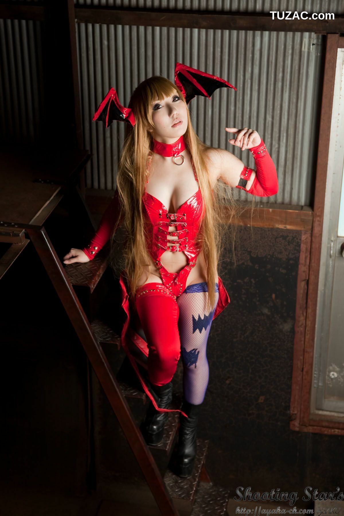 日本CosPlay_绫香 (サク Saku Ayaka) 《Vampire》Morrigan Aensland 写真集[115P]