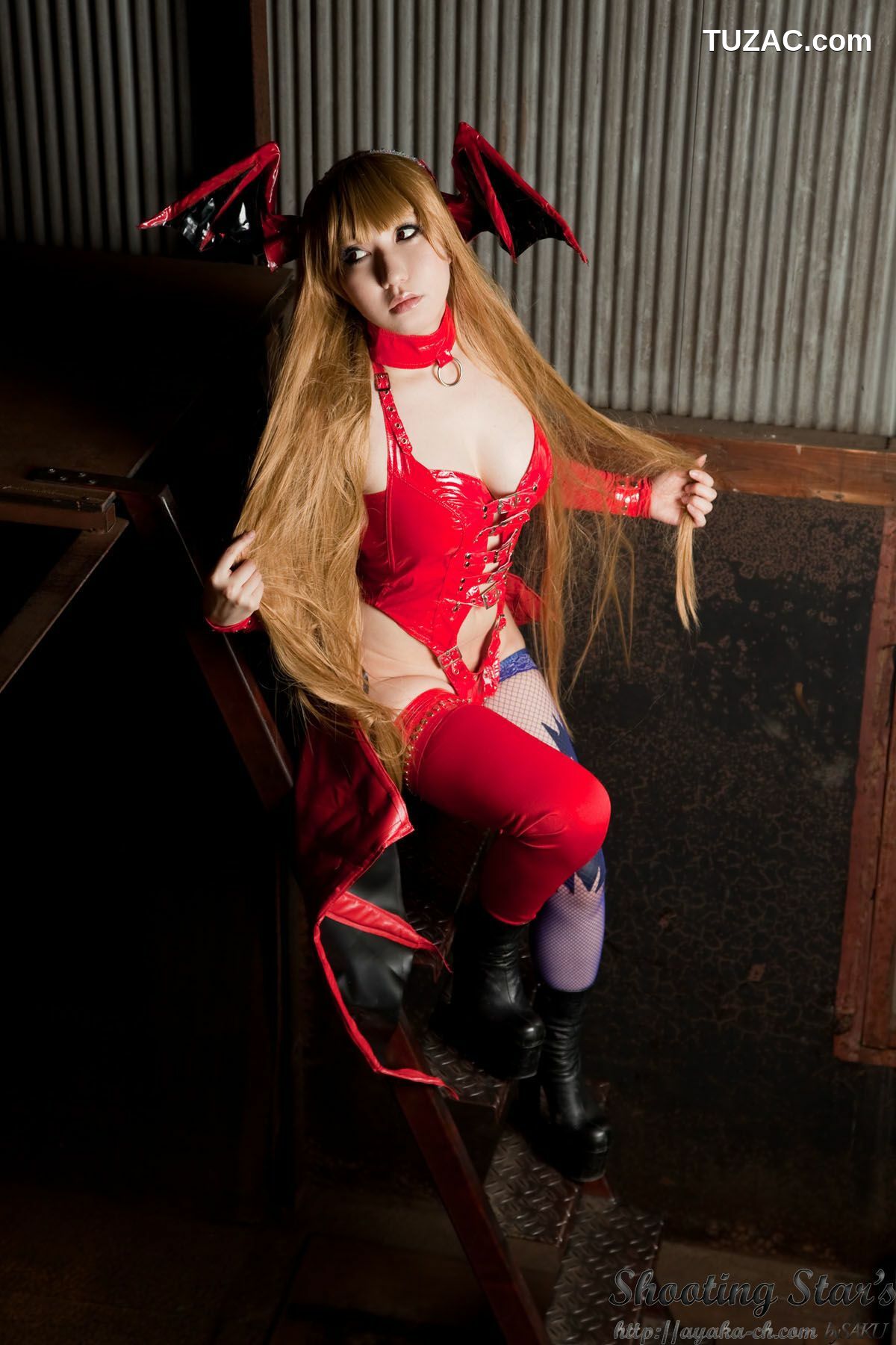 日本CosPlay_绫香 (サク Saku Ayaka) 《Vampire》Morrigan Aensland 写真集[115P]