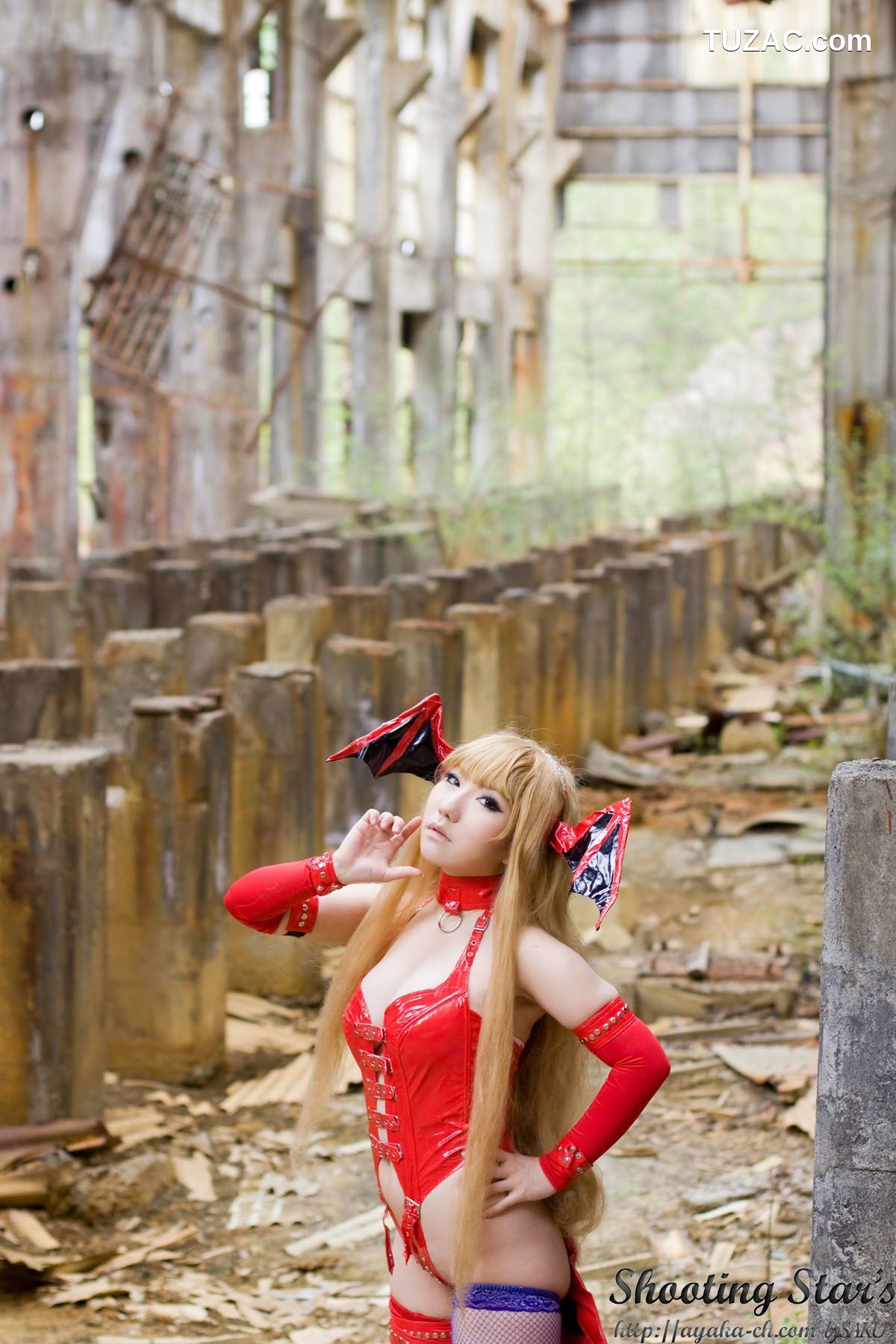 日本CosPlay_绫香 (サク Saku Ayaka) 《Vampire》Morrigan Aensland 写真集[115P]