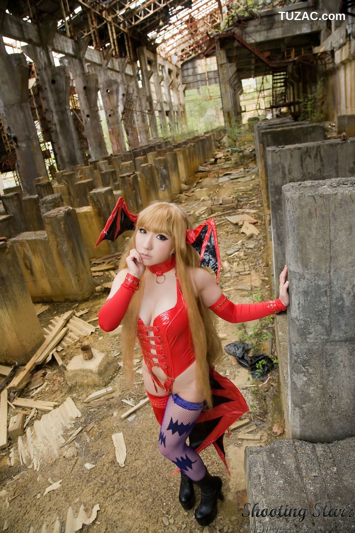 日本CosPlay_绫香 (サク Saku Ayaka) 《Vampire》Morrigan Aensland 写真集[115P]