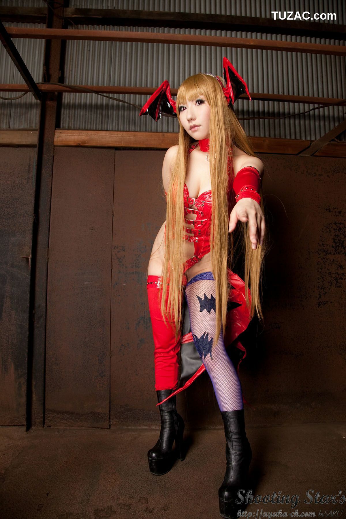 日本CosPlay_绫香 (サク Saku Ayaka) 《Vampire》Morrigan Aensland 写真集[115P]