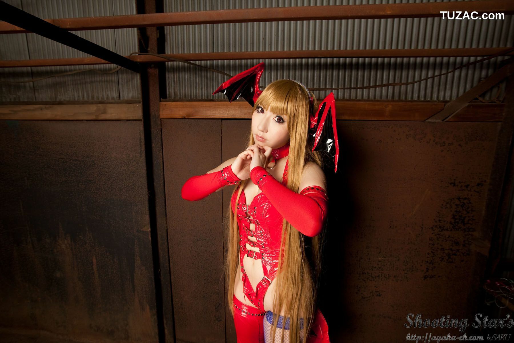 日本CosPlay_绫香 (サク Saku Ayaka) 《Vampire》Morrigan Aensland 写真集[115P]