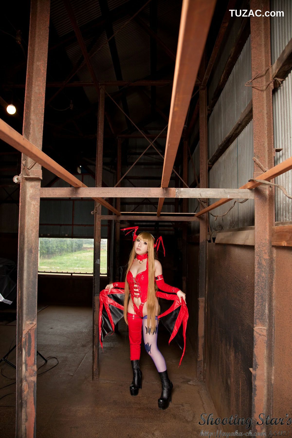 日本CosPlay_绫香 (サク Saku Ayaka) 《Vampire》Morrigan Aensland 写真集[115P]