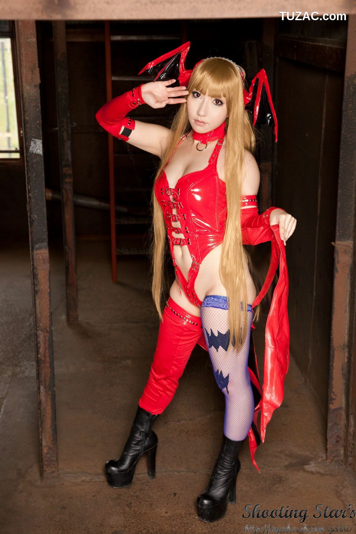 日本CosPlay_绫香 (サク Saku Ayaka) 《Vampire》Morrigan Aensland 写真集[115P]