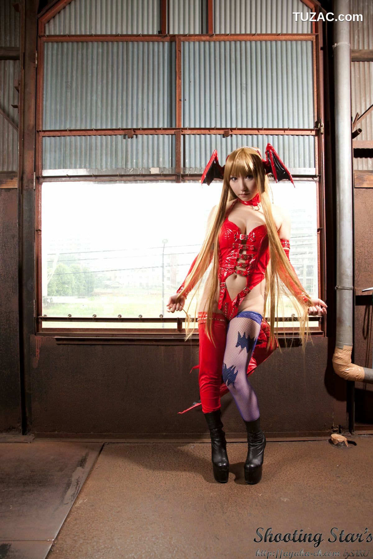 日本CosPlay_绫香 (サク Saku Ayaka) 《Vampire》Morrigan Aensland 写真集[115P]