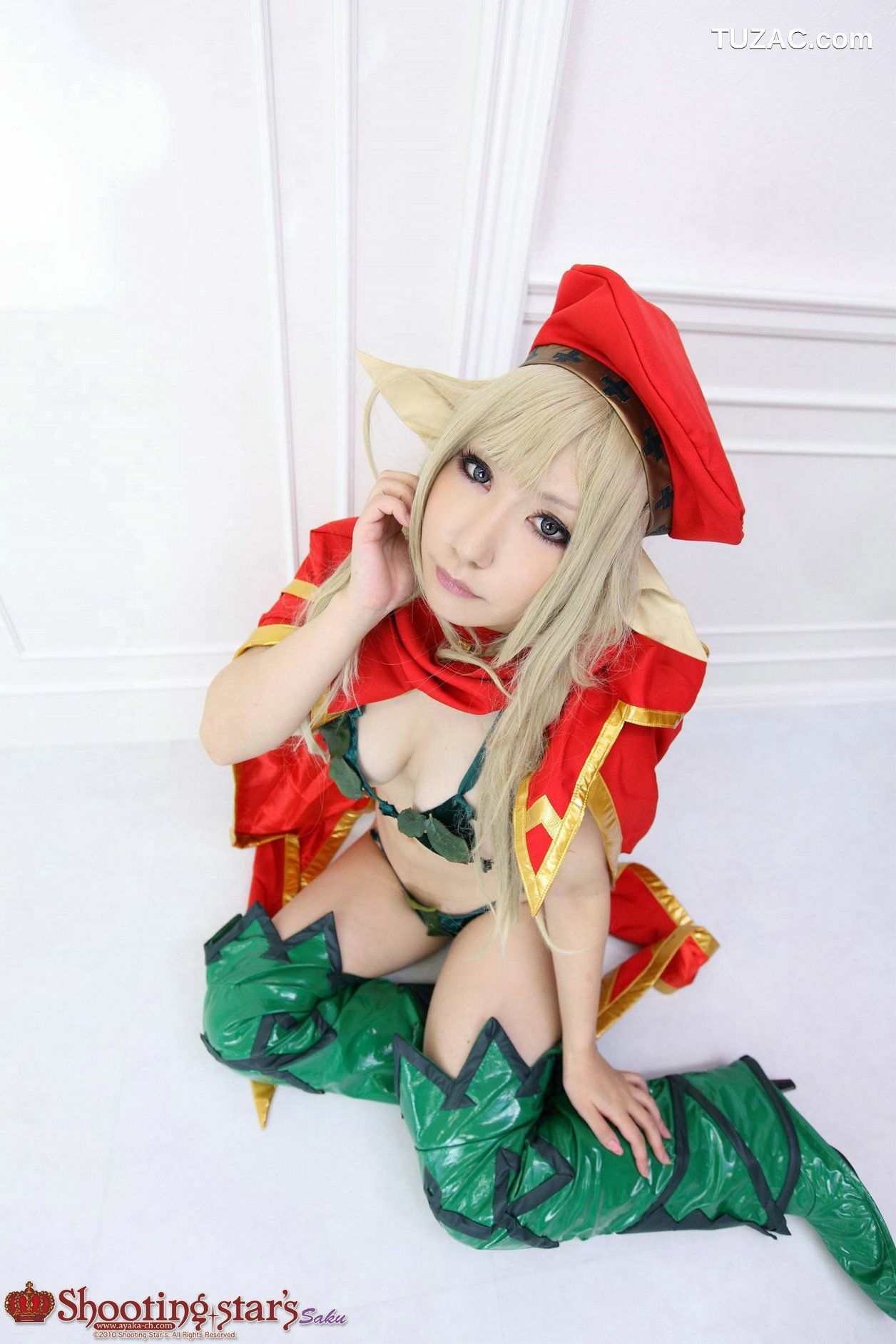 日本CosPlay_绫香サク (Saku Ayaka) 《クイーンズブレイドQueen's Blade》アイリ &amp; Alleyne 写真集