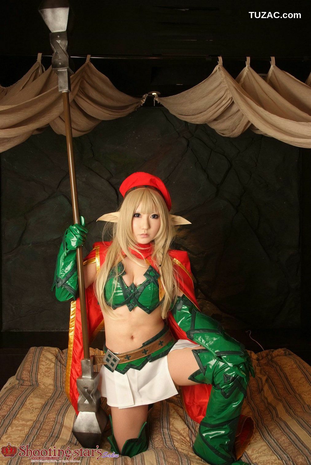 日本CosPlay_绫香サク (Saku Ayaka) 《クイーンズブレイドQueen's Blade》アイリ & Alleyne 写真集