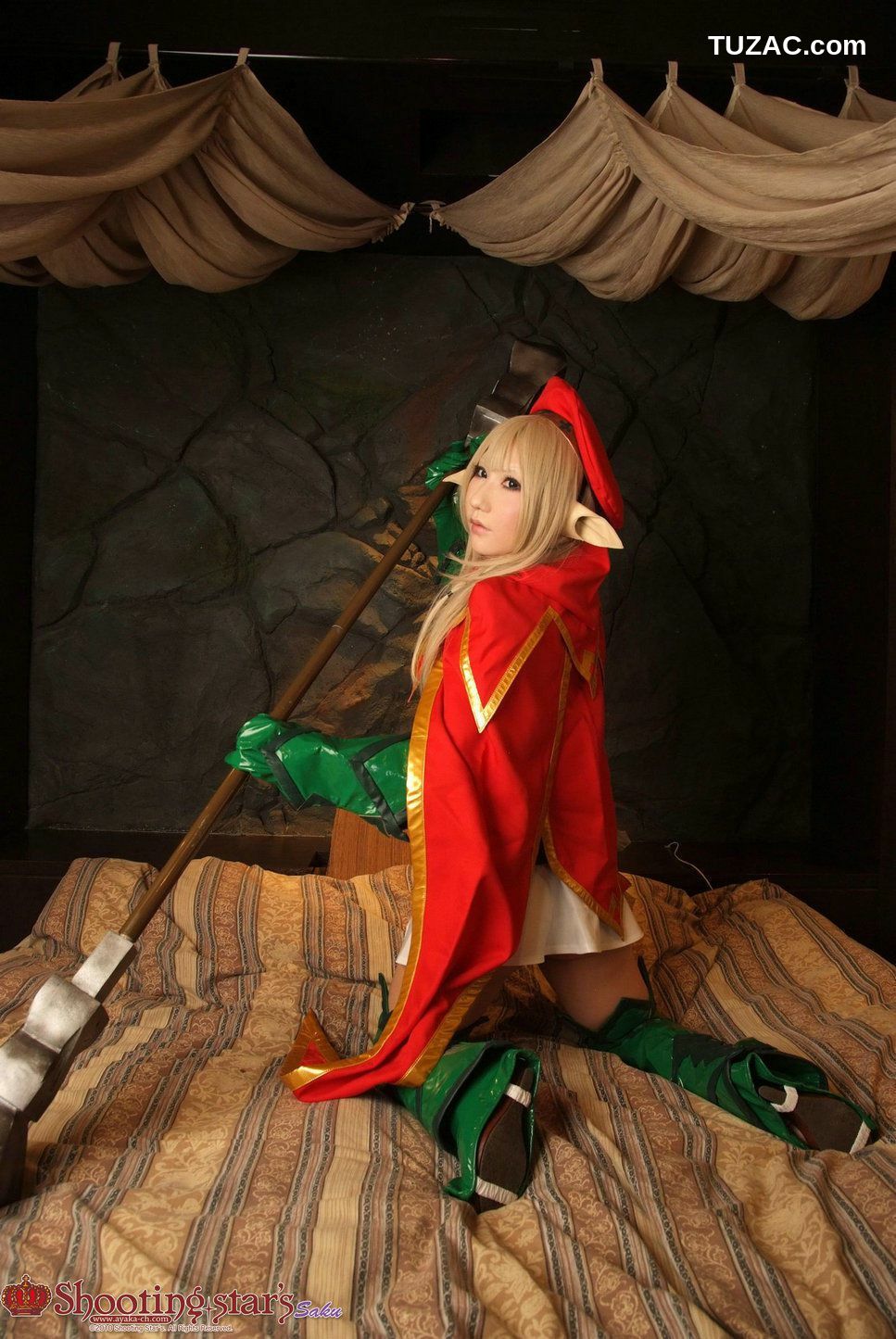 日本CosPlay_绫香サク (Saku Ayaka) 《クイーンズブレイドQueen's Blade》アイリ & Alleyne 写真集