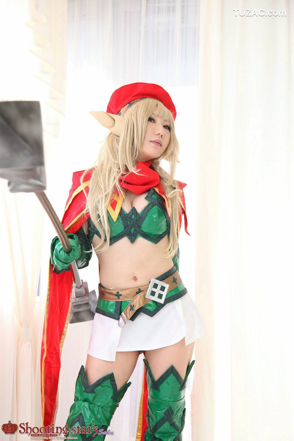日本CosPlay_绫香サク (Saku Ayaka) 《クイーンズブレイドQueen's Blade》アイリ & Alleyne 写真集