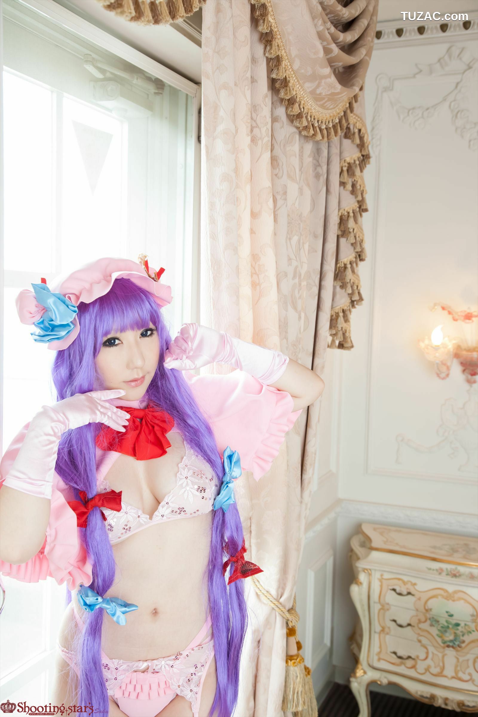 日本CosPlay_绫香サク (サク綾香 Saku Ayaka) 《東方Project》Patchouli Knowledge 写真集[100P]