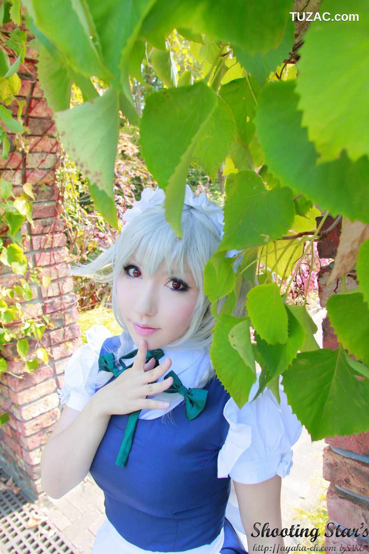 日本CosPlay_绫香サク (サク綾香 Saku Ayaka)《東方Project》Izayoi Sakuya + Patchouli Knowledge 写真集[120P]