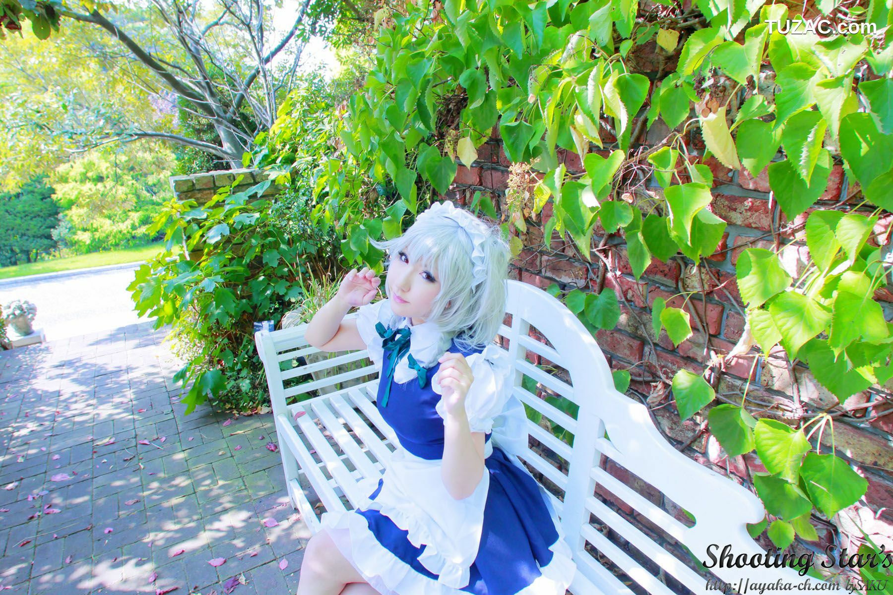 日本CosPlay_绫香サク (サク綾香 Saku Ayaka)《東方Project》Izayoi Sakuya + Patchouli Knowledge 写真集[120P]