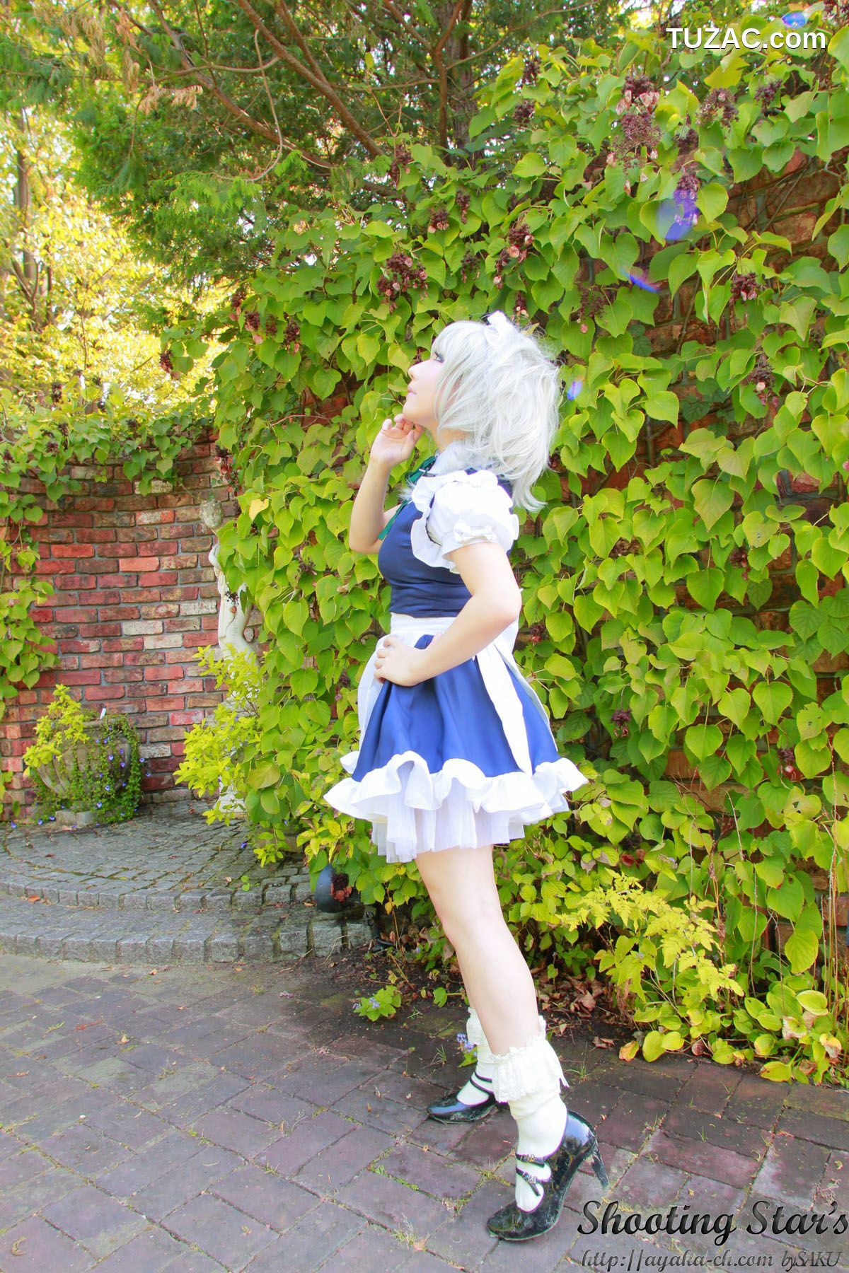 日本CosPlay_绫香サク (サク綾香 Saku Ayaka)《東方Project》Izayoi Sakuya + Patchouli Knowledge 写真集[120P]