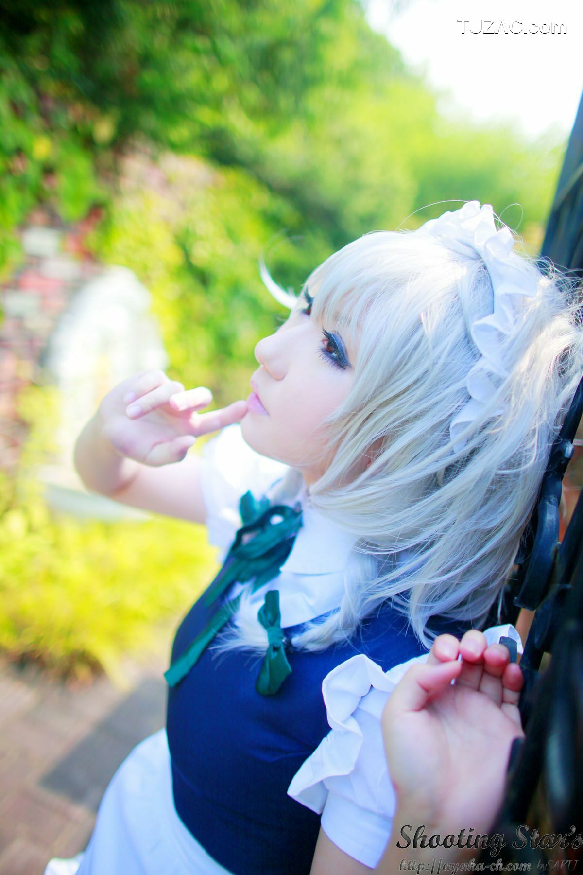 日本CosPlay_绫香サク (サク綾香 Saku Ayaka)《東方Project》Izayoi Sakuya + Patchouli Knowledge 写真集[120P]