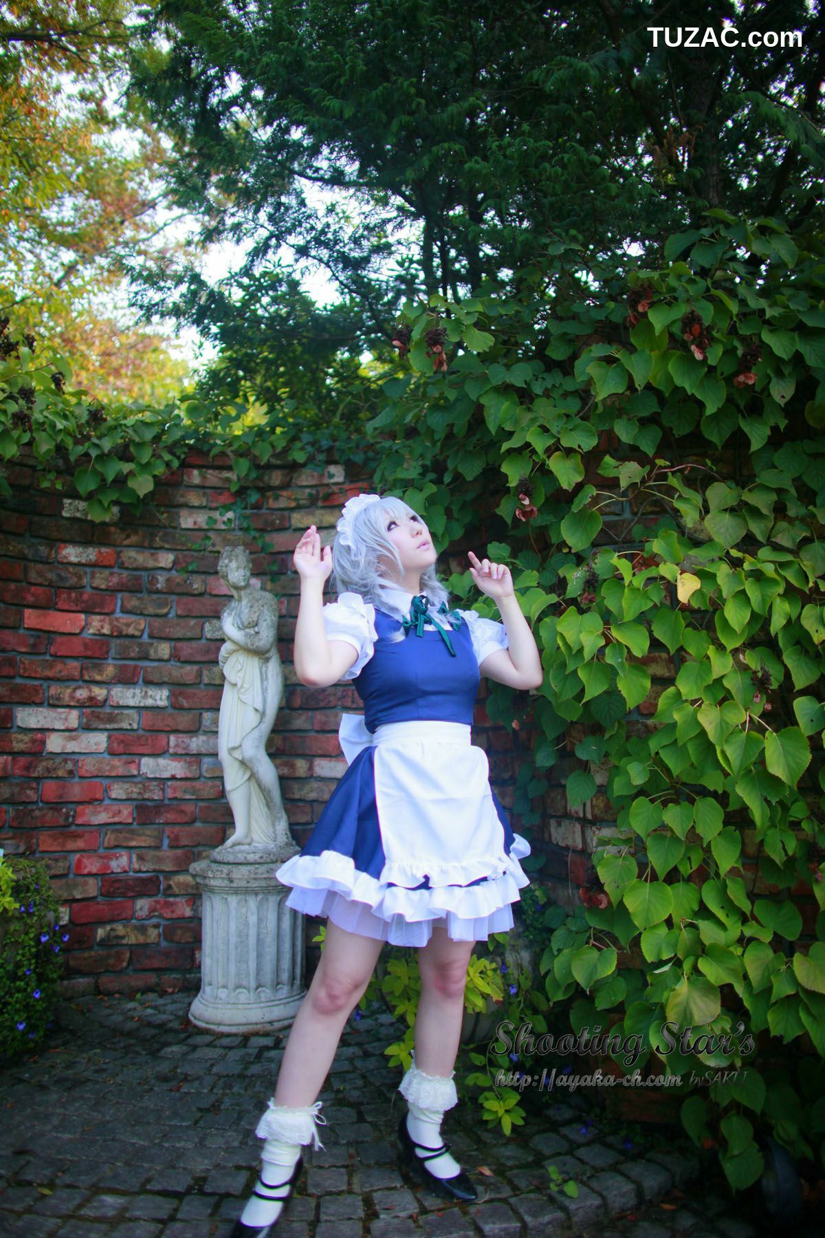 日本CosPlay_绫香サク (サク綾香 Saku Ayaka)《東方Project》Izayoi Sakuya + Patchouli Knowledge 写真集[120P]