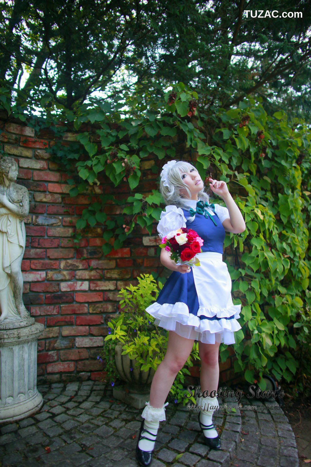日本CosPlay_绫香サク (サク綾香 Saku Ayaka)《東方Project》Izayoi Sakuya + Patchouli Knowledge 写真集[120P]