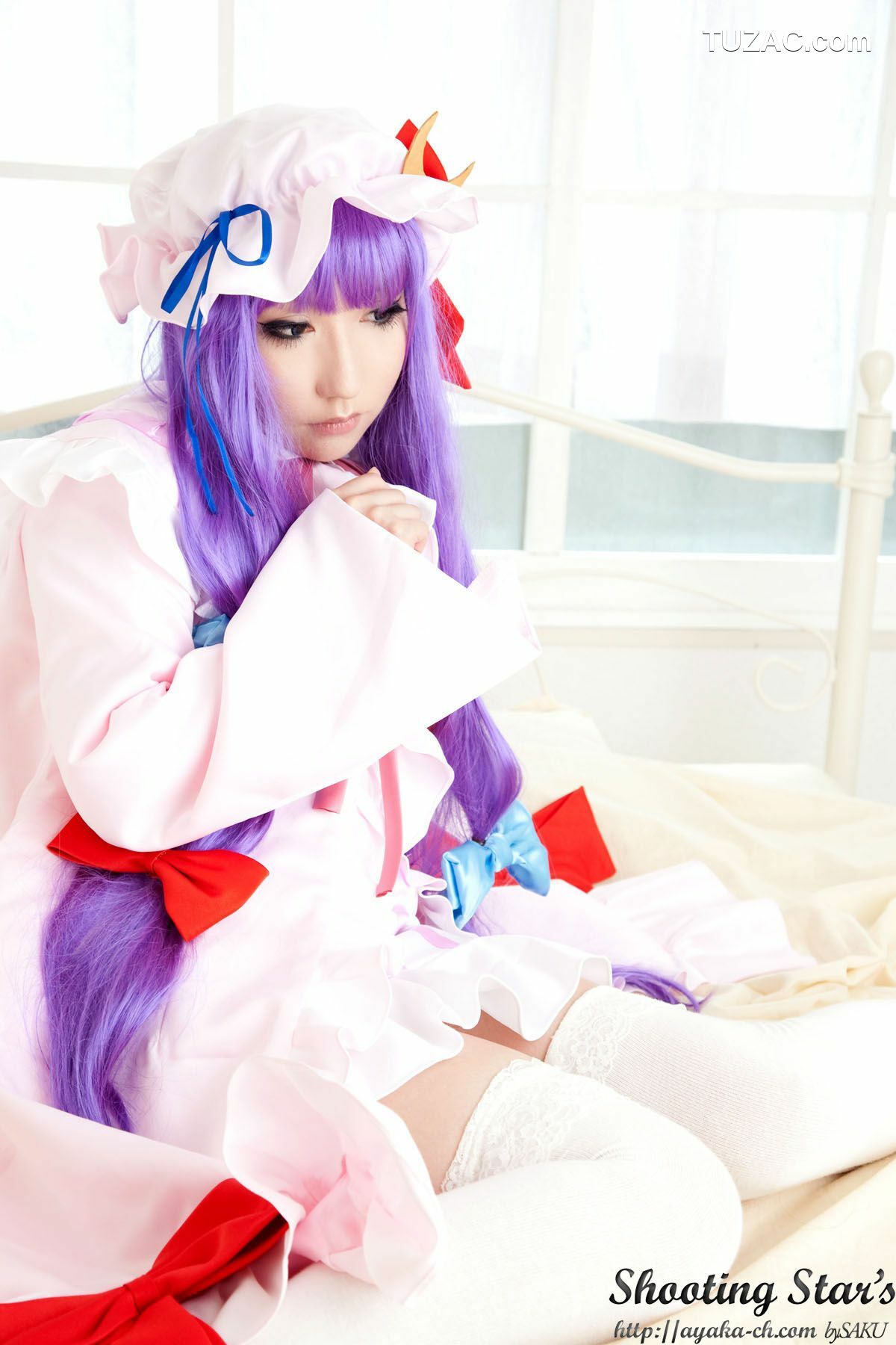 日本CosPlay_绫香サク (サク綾香 Saku Ayaka)《東方Project》Izayoi Sakuya + Patchouli Knowledge 写真集[120P]
