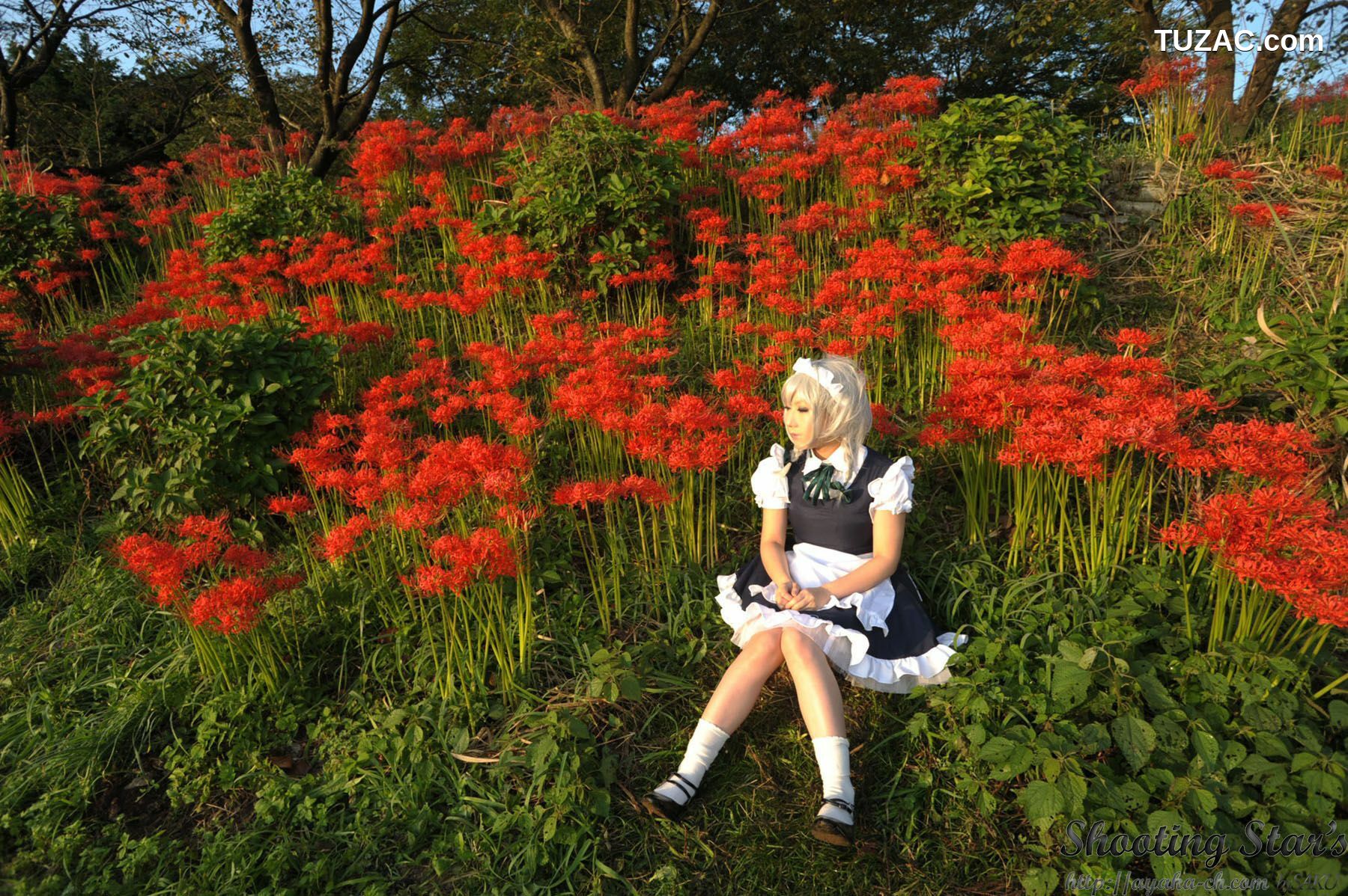 日本CosPlay_绫香サク (サク綾香 Saku Ayaka)《東方Project》Izayoi Sakuya + Patchouli Knowledge 写真集[120P]