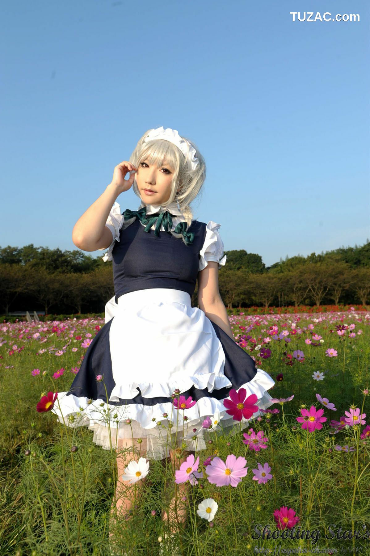 日本CosPlay_绫香サク (サク綾香 Saku Ayaka)《東方Project》Izayoi Sakuya + Patchouli Knowledge 写真集[120P]