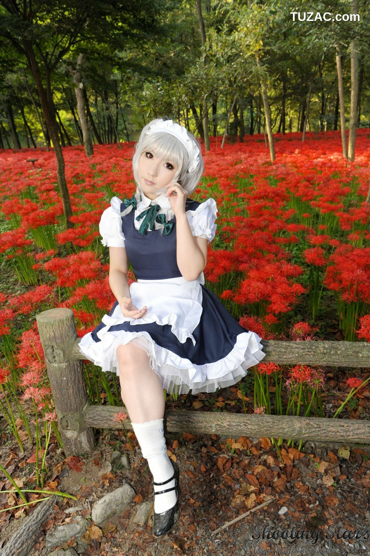 日本CosPlay_绫香サク (サク綾香 Saku Ayaka)《東方Project》Izayoi Sakuya + Patchouli Knowledge 写真集[120P]
